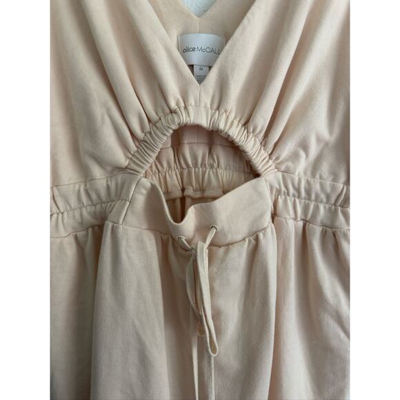 Alice McCall Nude Sport Cutout Cotton Mini Dress Women’s M - Picture 4 of 11